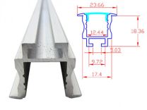 Profilo Alluminio Incasso 1 Metro PLI2620 per Strip LED